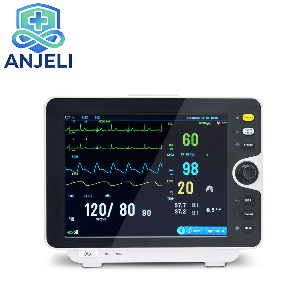 Multiparameter Patient Monitor 12.1 inch TFT LCD ECG SpO2 NIBP RESP TEMP ICU CCU Alarm for Adult Pediatric Neonatal,Multiparameter Patient Monitor 12.1 inch TFT LCD ECG SpO2 NIBP RESP TEMP ICU CCU Alarm for Adult Pediatric Neonatal