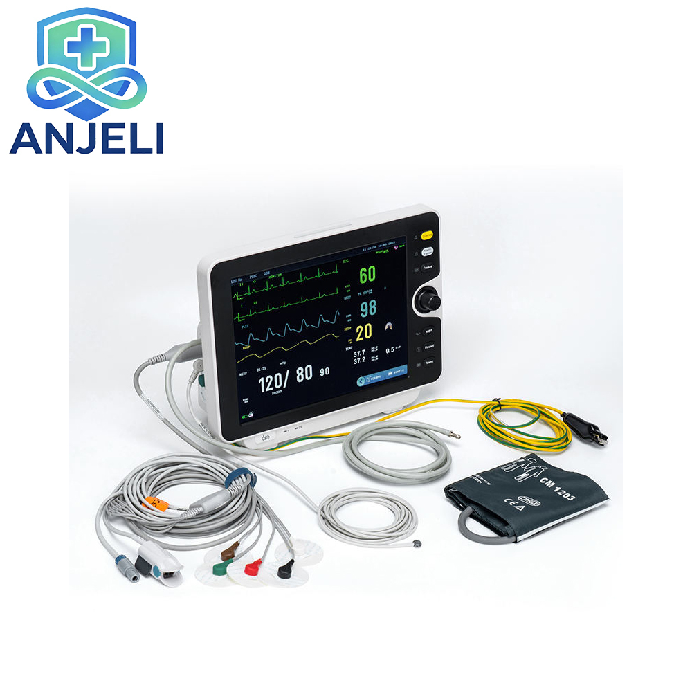 Multiparameter Patient Monitor 12.1 inch TFT LCD ECG SpO2 NIBP RESP TEMP ICU CCU Alarm for Adult Pediatric Neonatal,Multiparameter Patient Monitor 12.1 inch TFT LCD ECG SpO2 NIBP RESP TEMP ICU CCU Alarm for Adult Pediatric Neonatal