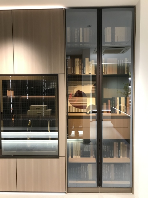A5582 aluminum glass door for cabinet