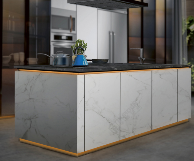 A5113 Aluminum Handleless Cabinet Profile with light