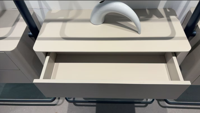 Column with shelves and drawers