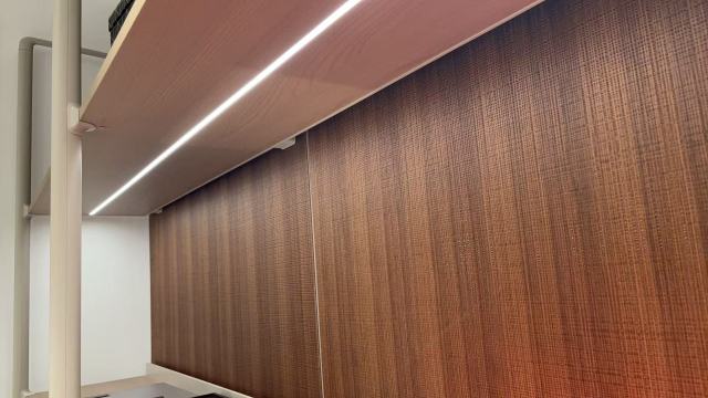 Curved column 18mm board shelf