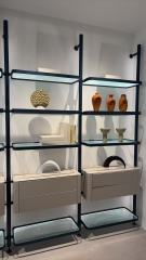 Column with shelves and drawers