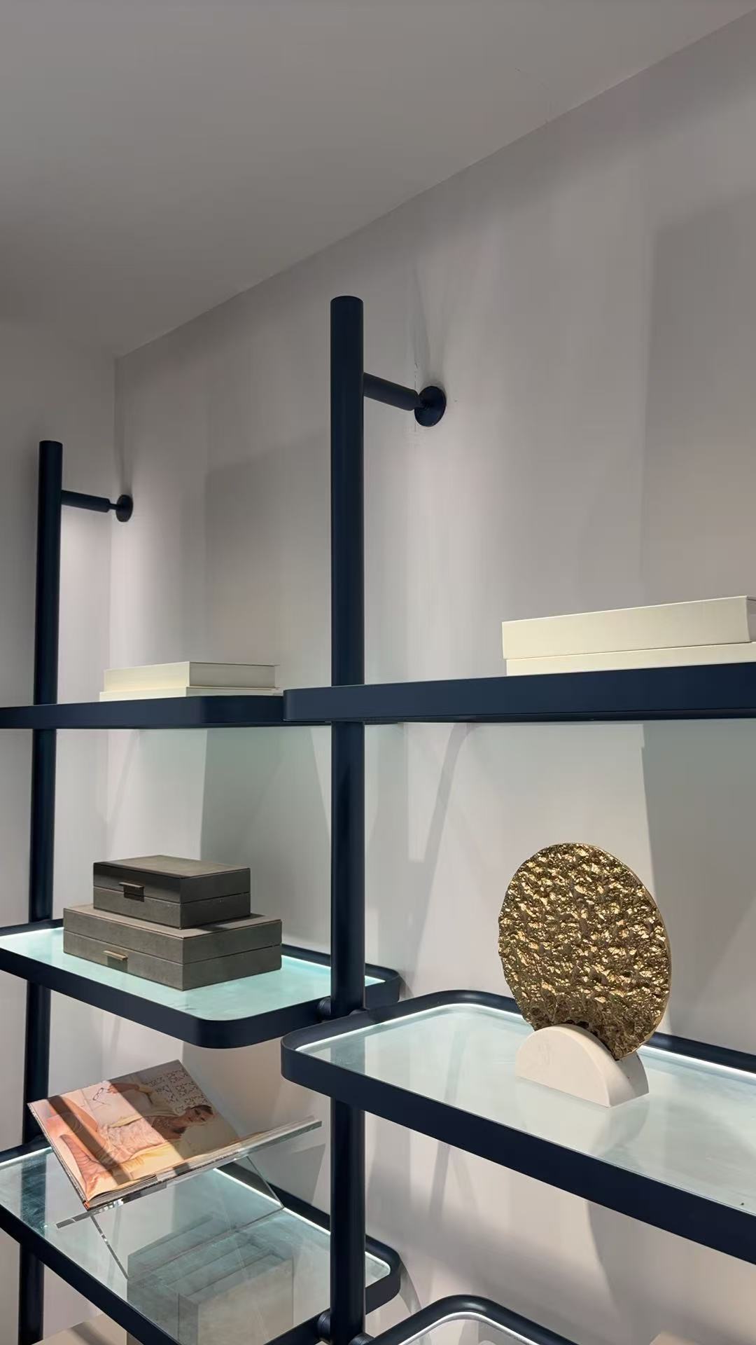 Column with shelves and drawers