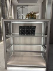 Curved corner island