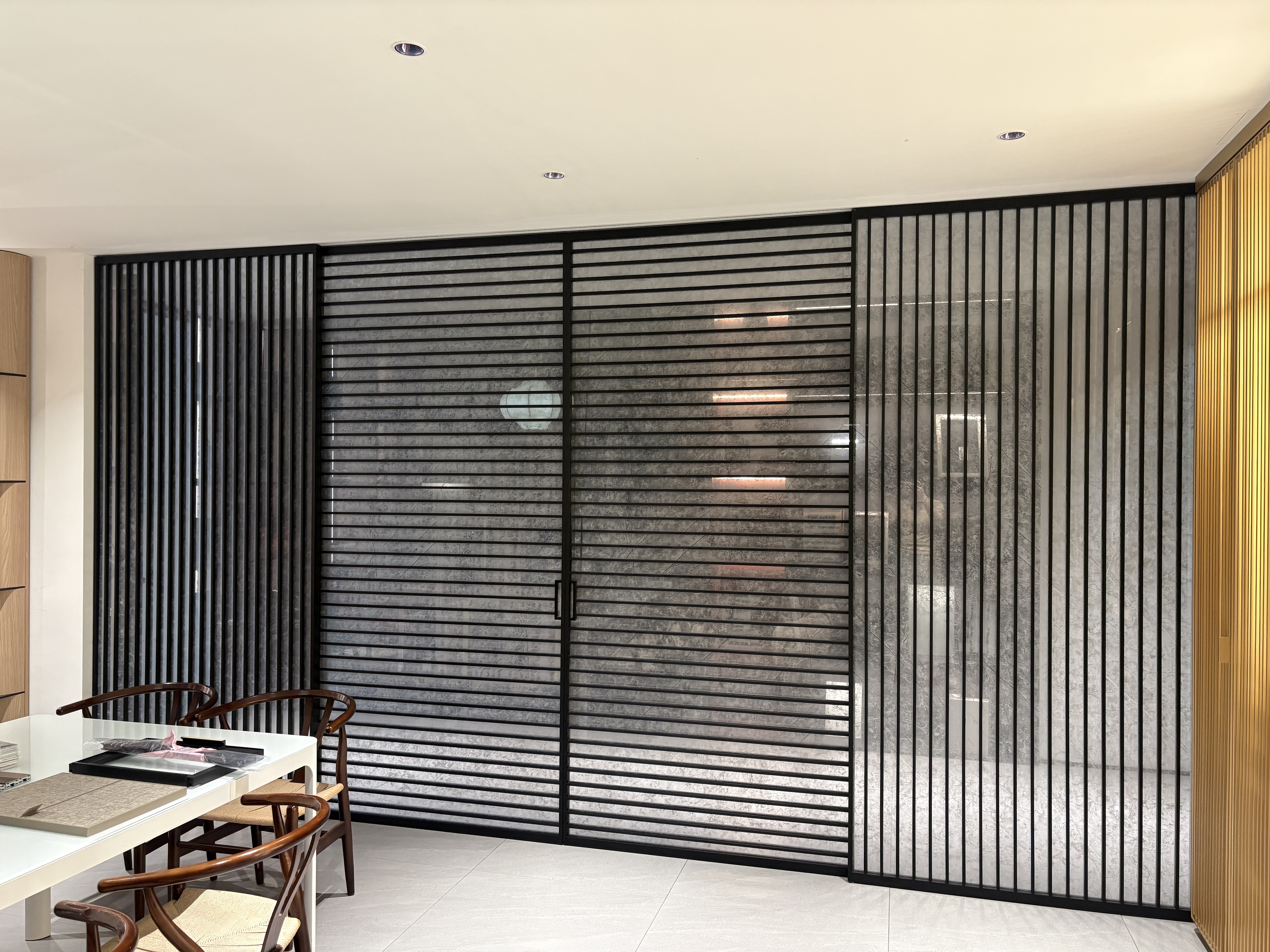 PVC-coated grille door