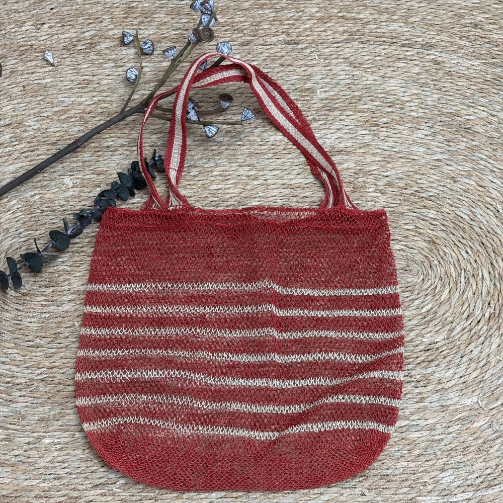 Laotian Plant-Dyed Kudzu Vine Shoulder Bag