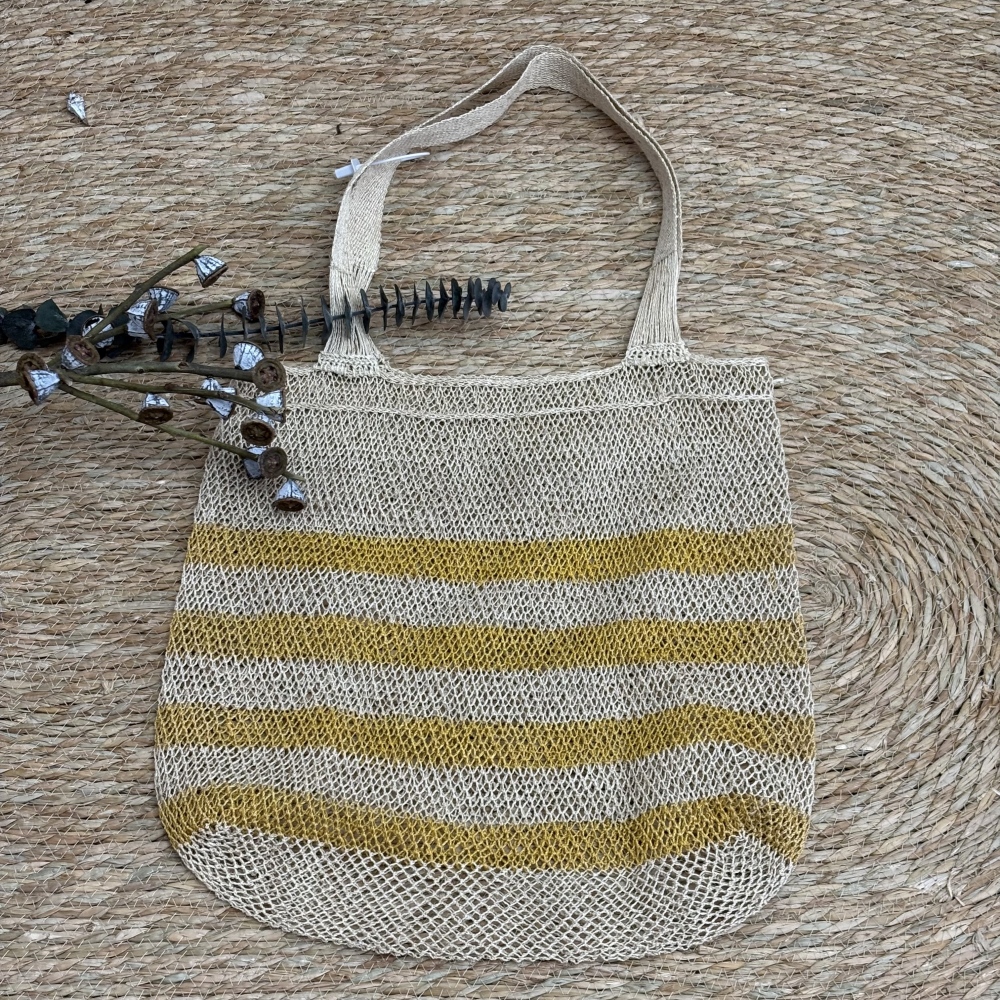 Laotian Plant-Dyed Kudzu Vine Shoulder Bag