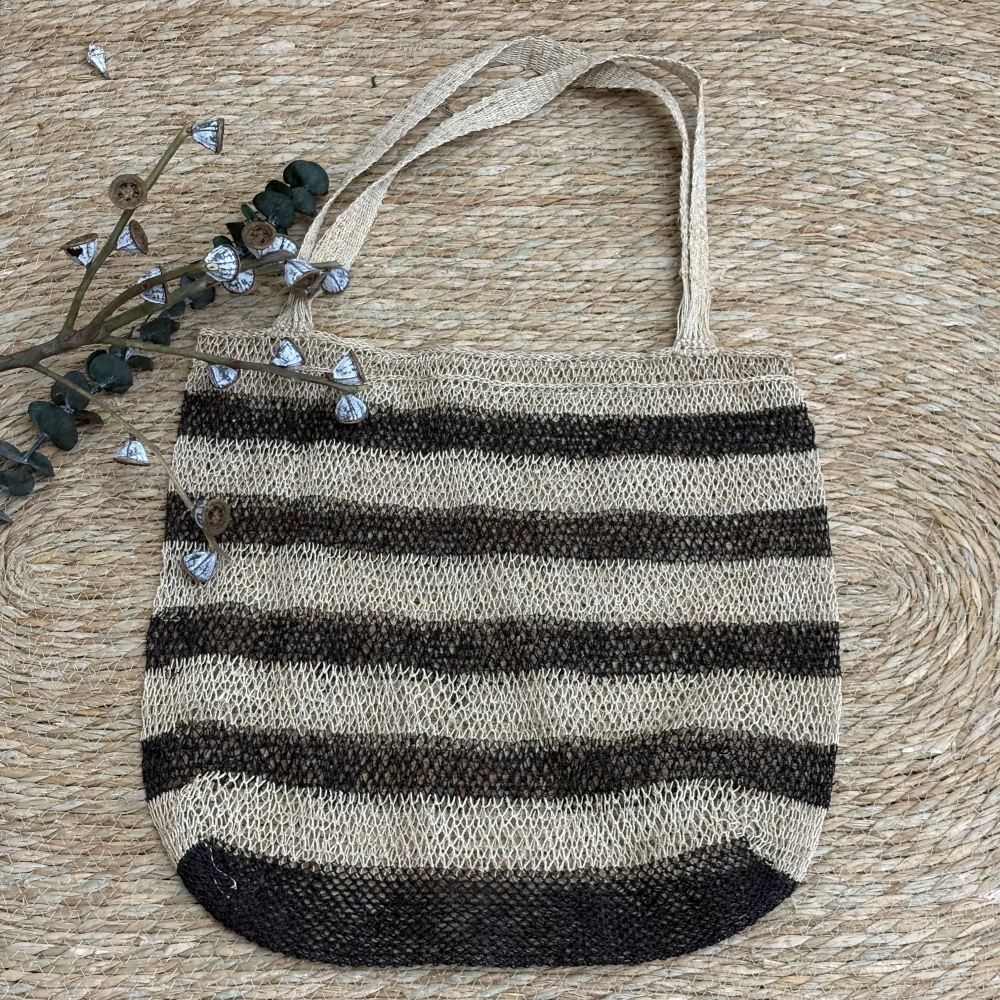 Laotian Plant-Dyed Kudzu Vine Shoulder Bag