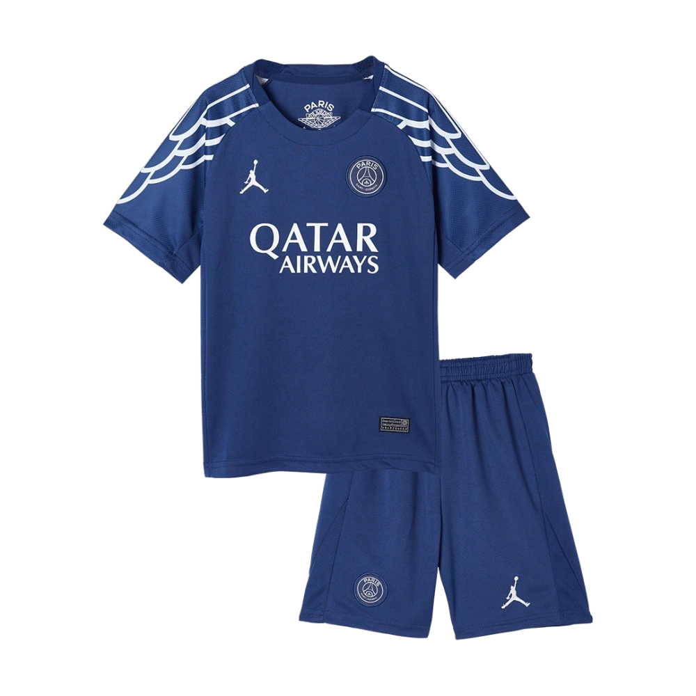 Kids PSG Custom Fourth Away Soccer Kits 2024-25