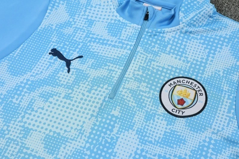 2025-26 Manchester City Training Kit (Sweatshirt+Pants) Blue