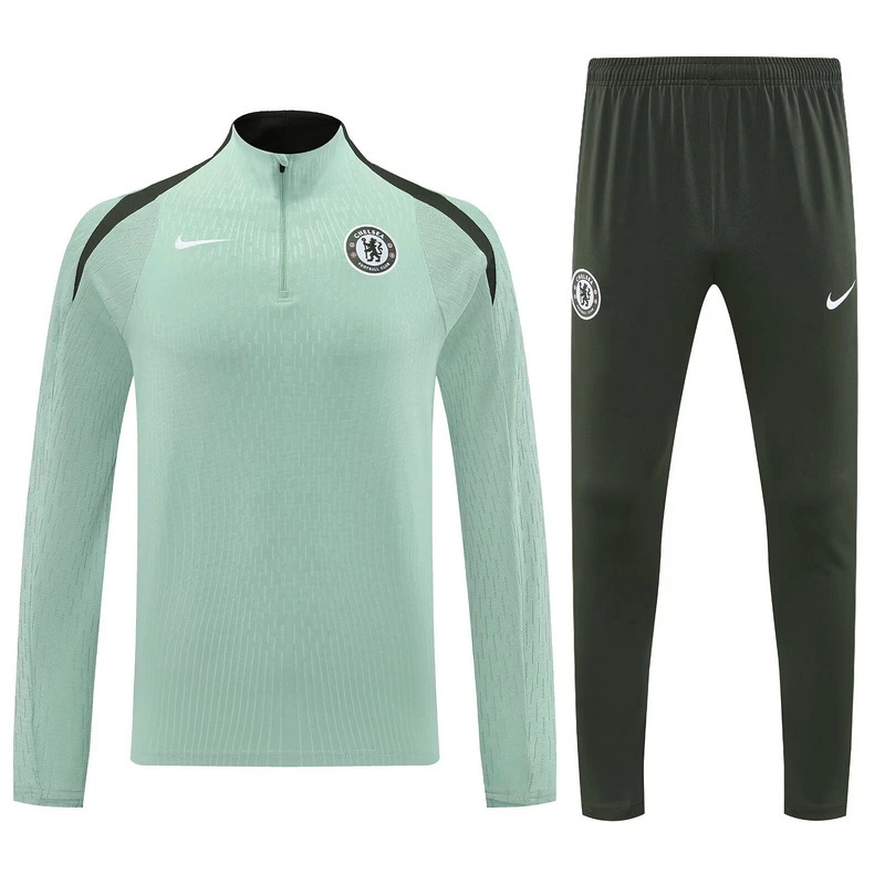 25-26 Chelsea Green Training Kits Long Football Track suits