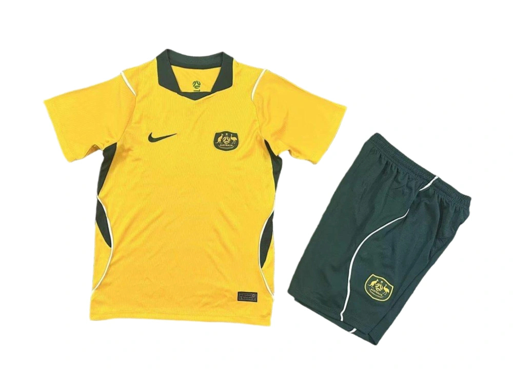 Australia Soccer Jersey Home Kids Kit Jersey+Shorts World Cup 2026