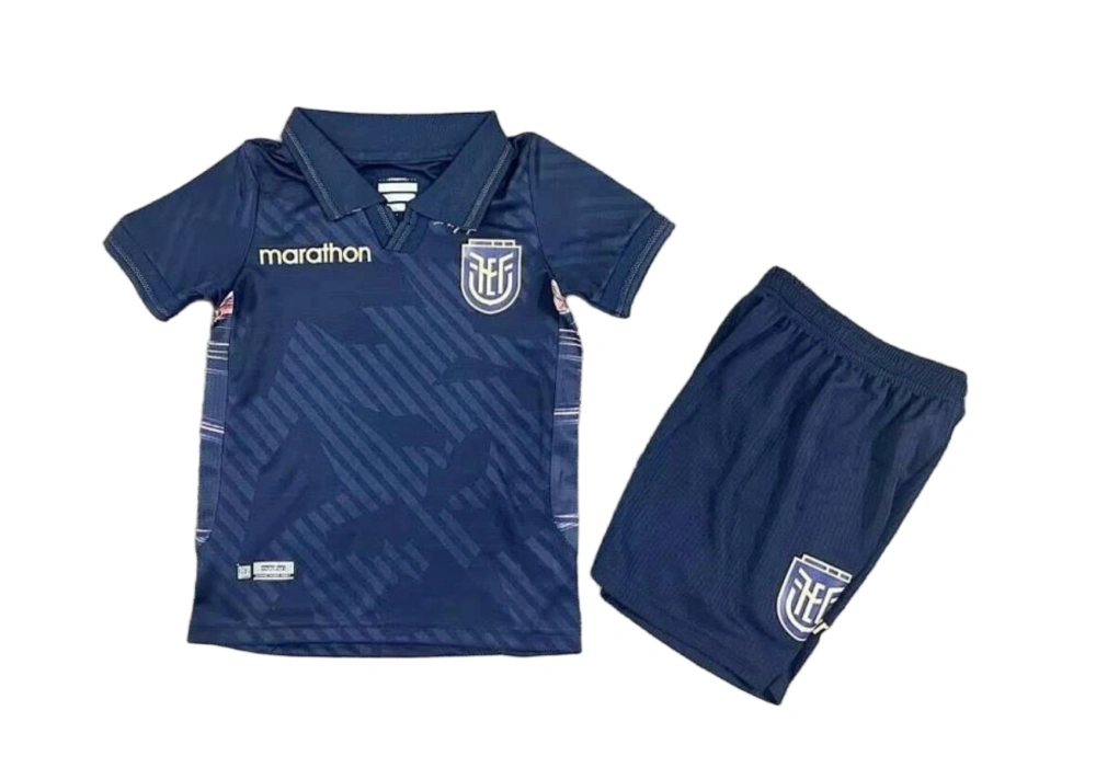 Ecuador Soccer Jersey Away Kids Kit Jersey+Shorts World Cup 2026