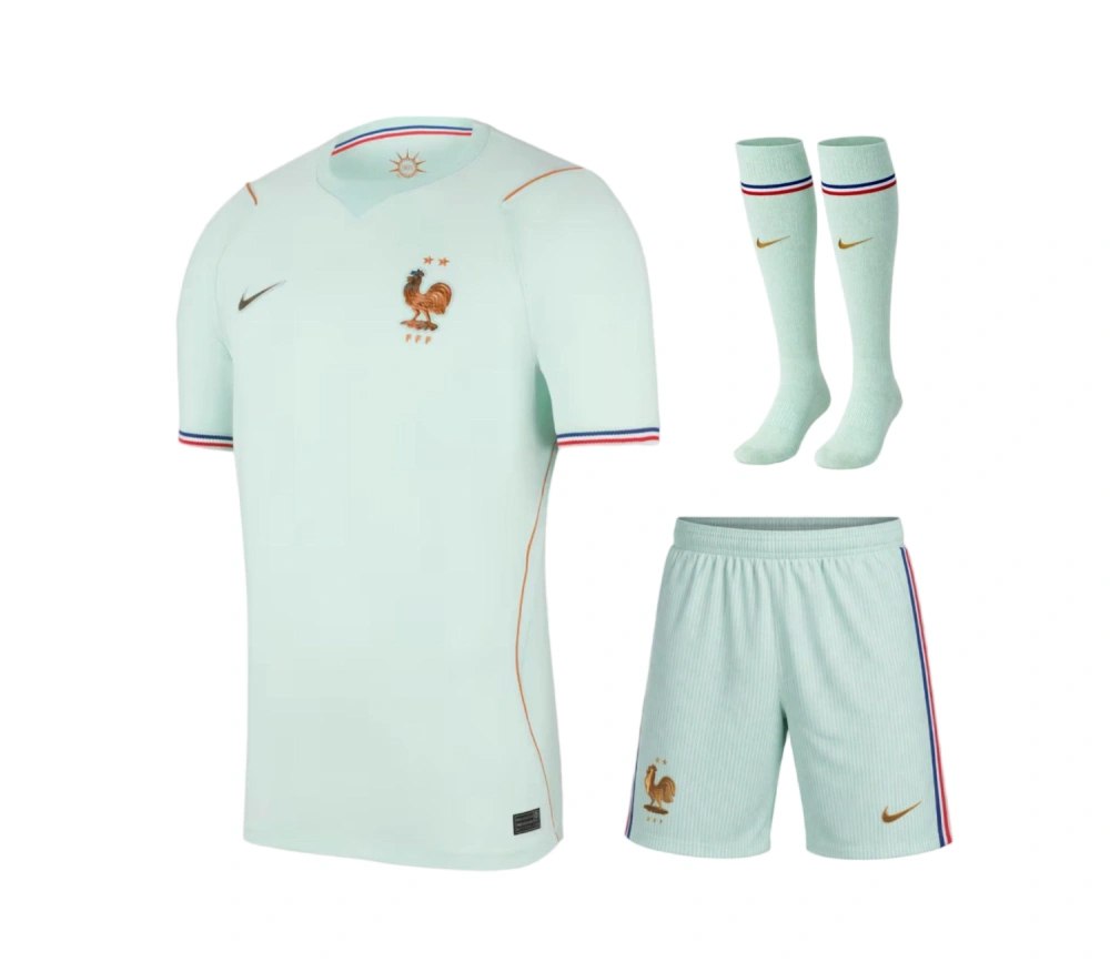 France Football Jersey Away Full Kit World Cup 2026