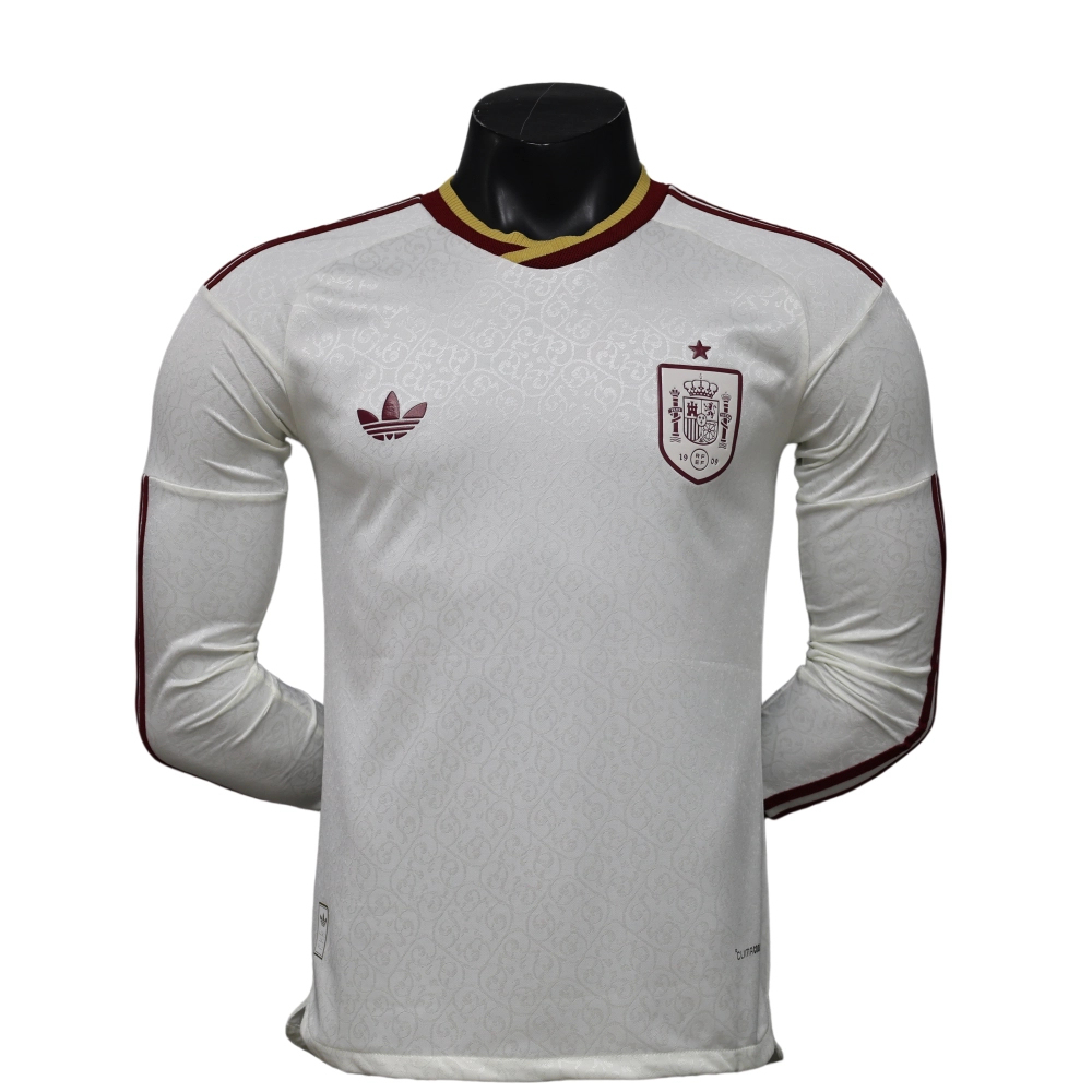 Spain 2026 World Cup Away Long-Sleeve Jersey (Player Version)