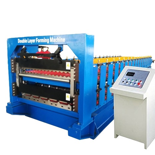 Double Layer Roof Forming Machine (corrugated+trapezoidal profile)