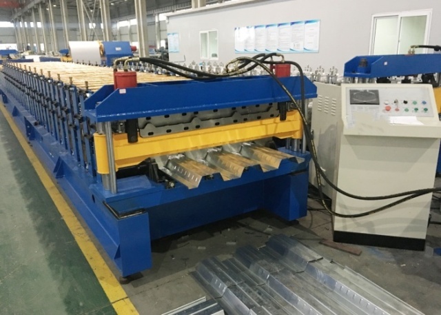Dual Level Roll Forming Machine (floor deck+trapezoidal profile)