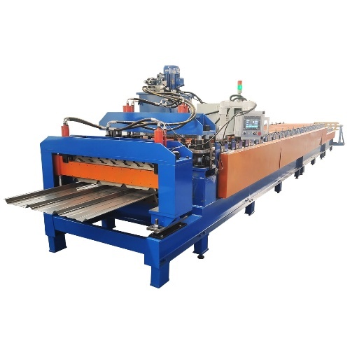 Double Layer Roll Forming Machine (step tile+trapezoidal profile)