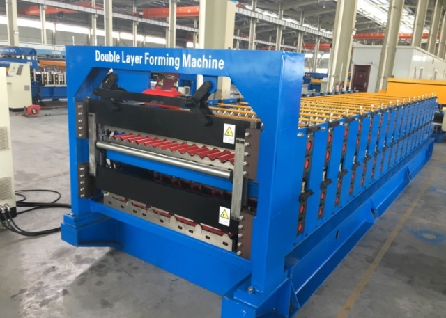 Double Layer Roof Forming Machine (corrugated+trapezoidal profile)