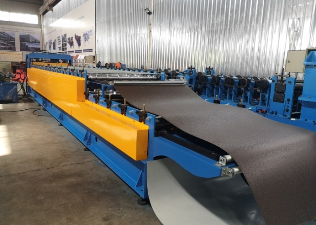Double Layer Roll Forming Machine (step tile+trapezoidal profile)