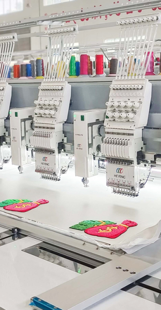 20 heads chenille embroidery machine