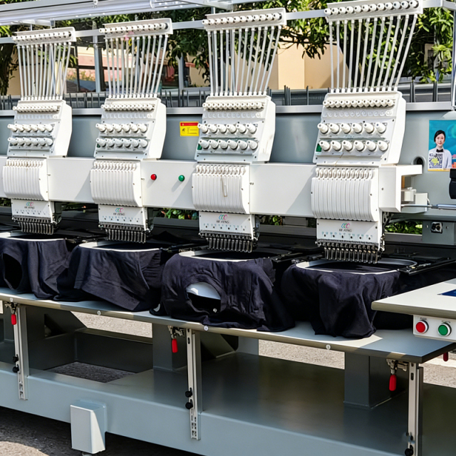 6 Heads Cap / T-shirt Embroidery Machine