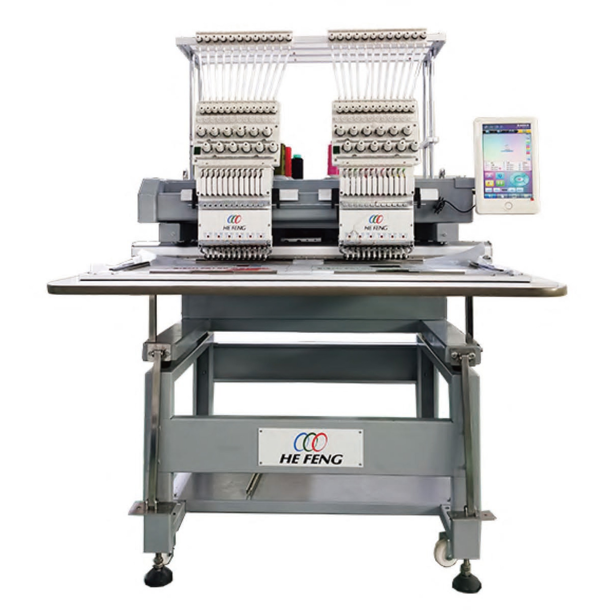 2 Heads Cap T-Shirt Embroidery Machine