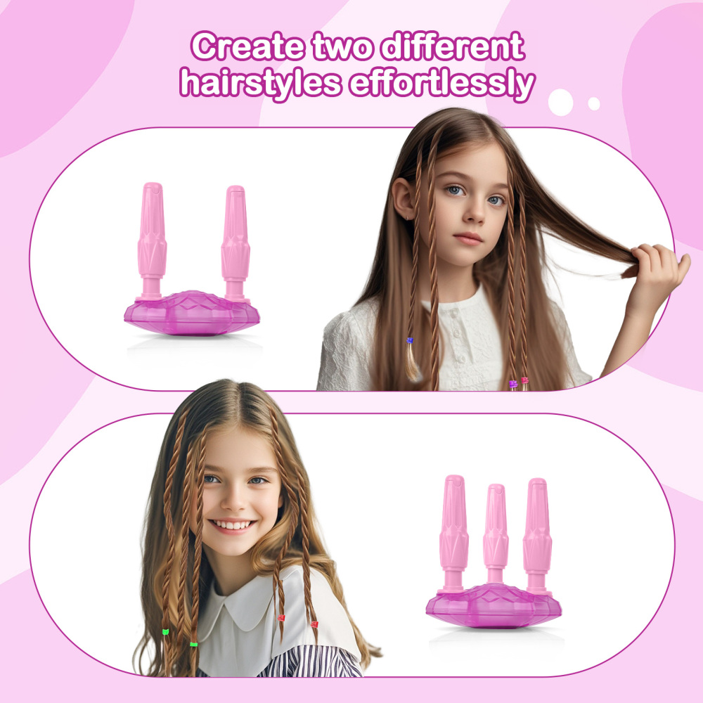 Hair Braiding Machine, Hair Salon Toys for Girls with Braider, Beads, Wig & Accessories, Kids Hair Styling Tool Toy Set, Christmas Birthday Toys Gifts for Girls