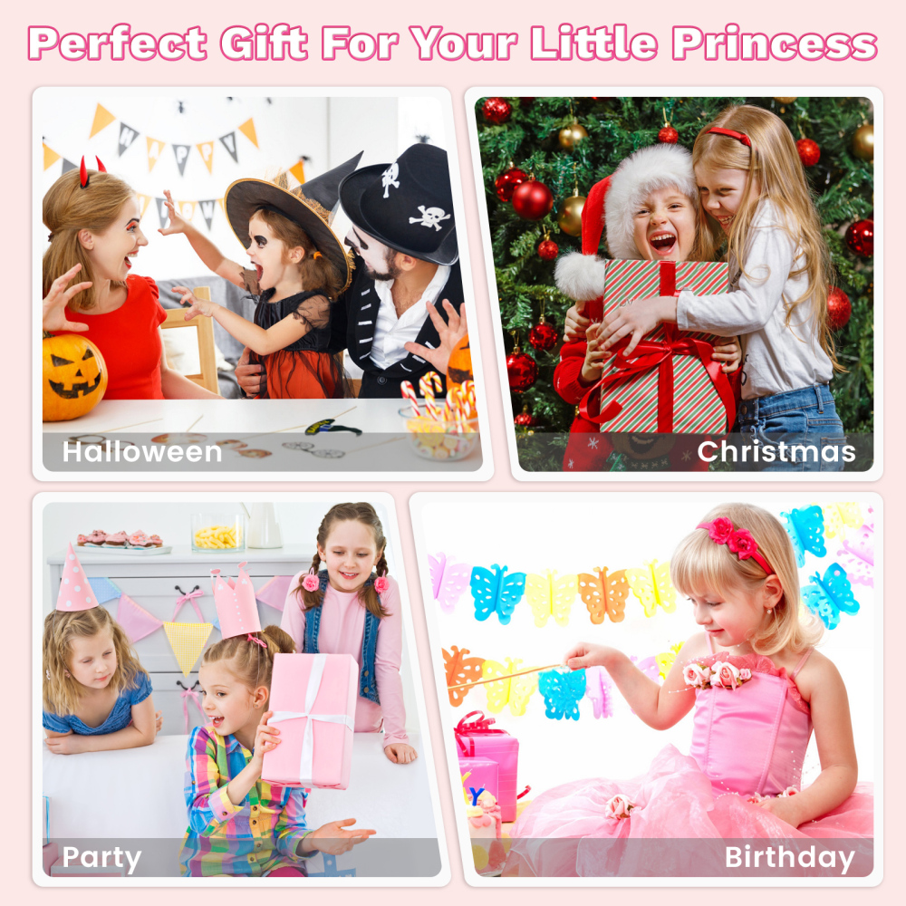 Hair Gem Stamper Kit, Bling Hair Jewels for Girls Toys, Hair Styling Tool with Reusable Shining Diamonds, Birthday Gifts Toys for Girls Ages 3 4 5 6 8-12