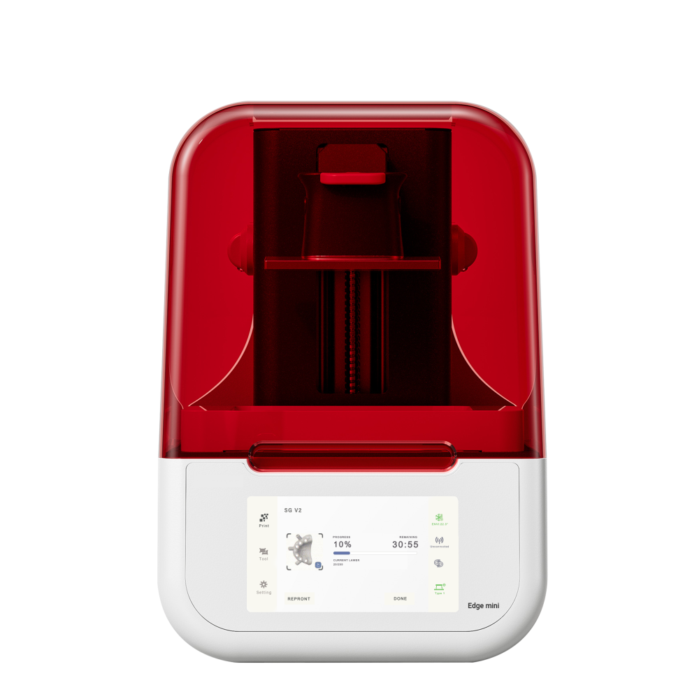 Compact Dental 3D Printer Edge Mini 34.4μm Precision Chairside LCD Resin Machine for Crowns & Aligners