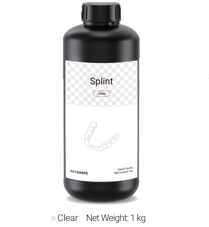 Clear 3D Printing Splint Resin  Biocompatible Night Guard & Retainer Material  High Precision & Stain-Resistant