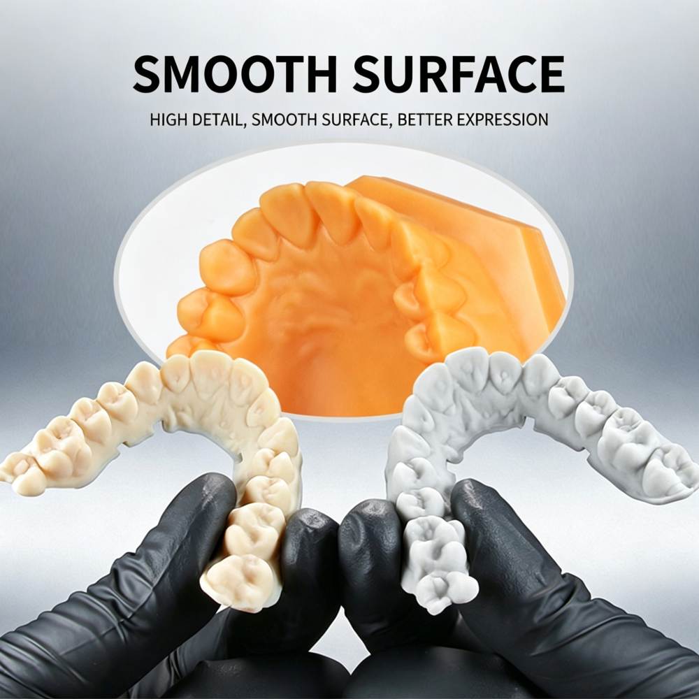 Clear Aligner 3D Printing Resin, ISO Certified Orthodontic Model Material for Dental Lab (Amber Yellow)