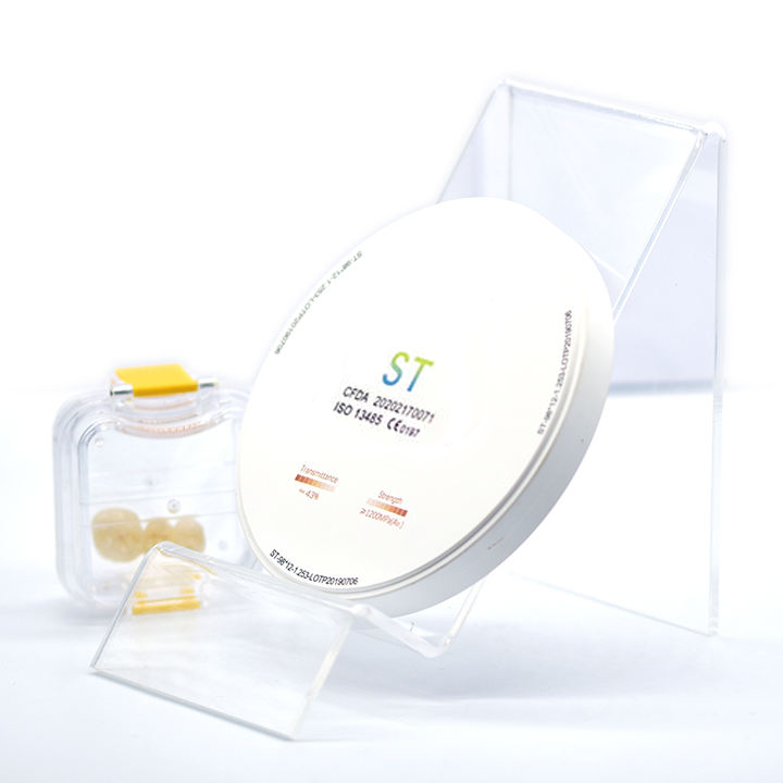 ST White Zirconia Block for Dental CAD/CAM, 1200MPa High Strength Ceramic Disc for Crowns & Bridges, Open System