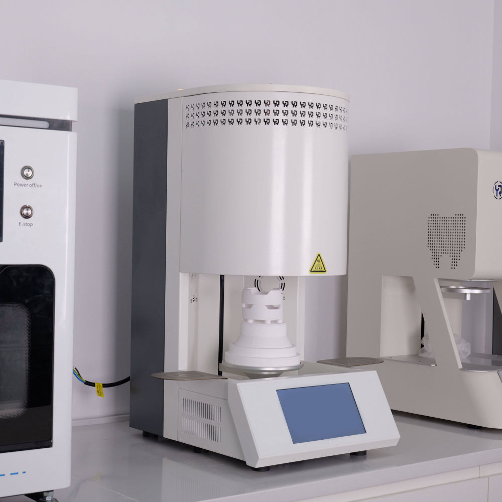 High-Speed Dental Zirconia Sintering Furnace, 1650°C Rapid Kiln with Double-Layer Crucible & PID Control for 60 Units