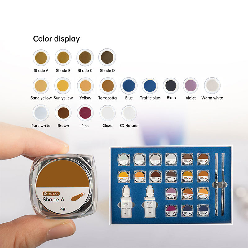 Dental Enamel Kit Includes Dental Enamel Kit for Laboratory Applications stain glaze