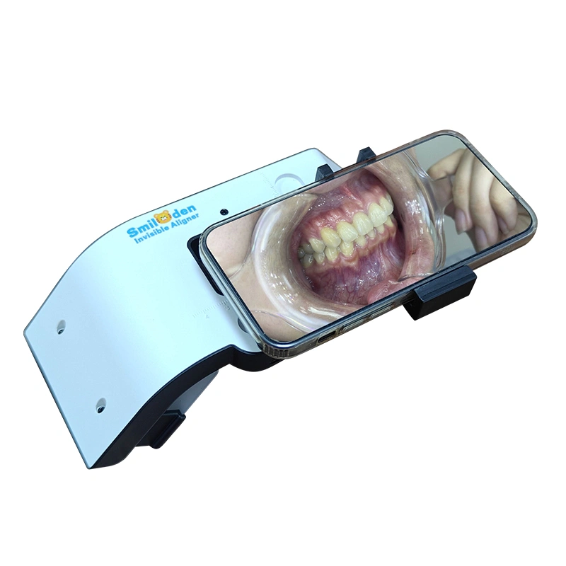 Portable Dental Photography LED Light with Diffusers & Phone Holder for Intraoral Shots