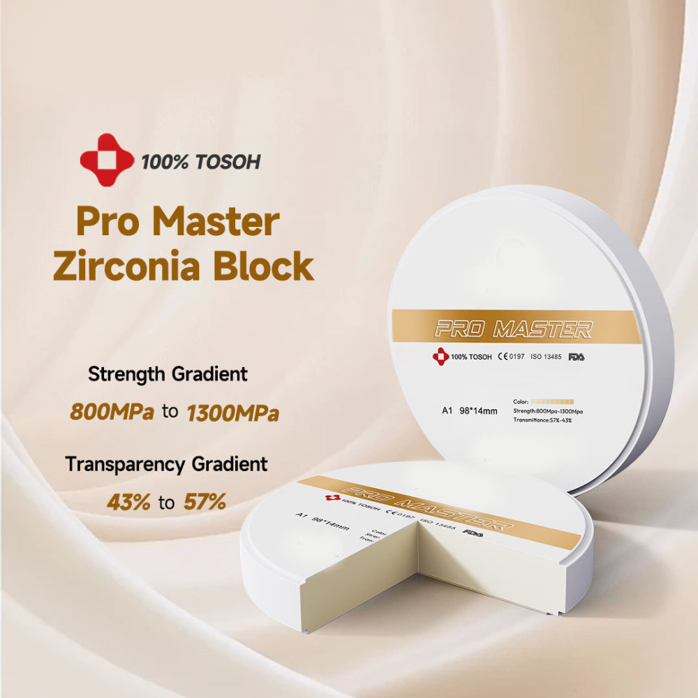 High-Strength Multilayer Zirconia Block for Anterior Posterior &  Bridges Gradient Strength