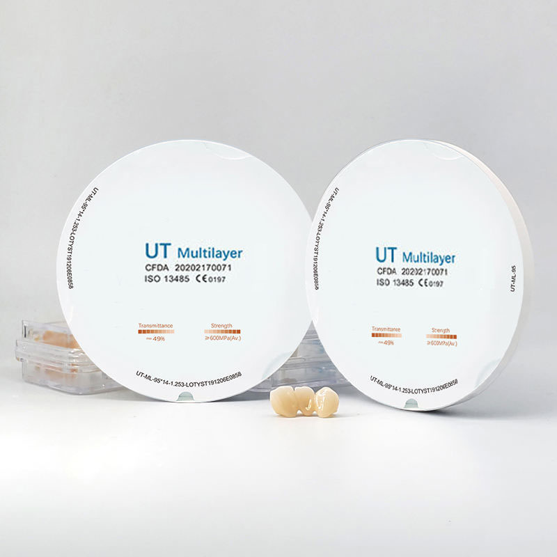 High-Translucency Multilayer Zirconia Block for Anterior Crowns, Bridges & Veneers – Pre-Shaded, No Post-Dyeing Needed