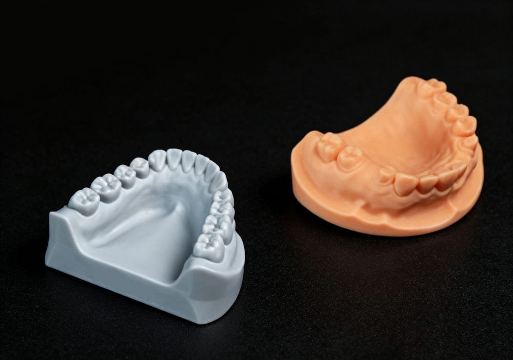 Dental Model Photopolymer Resin High-Temp Resistance Fast Molding Yellow Gray 3D Printing Material for Ortho Models