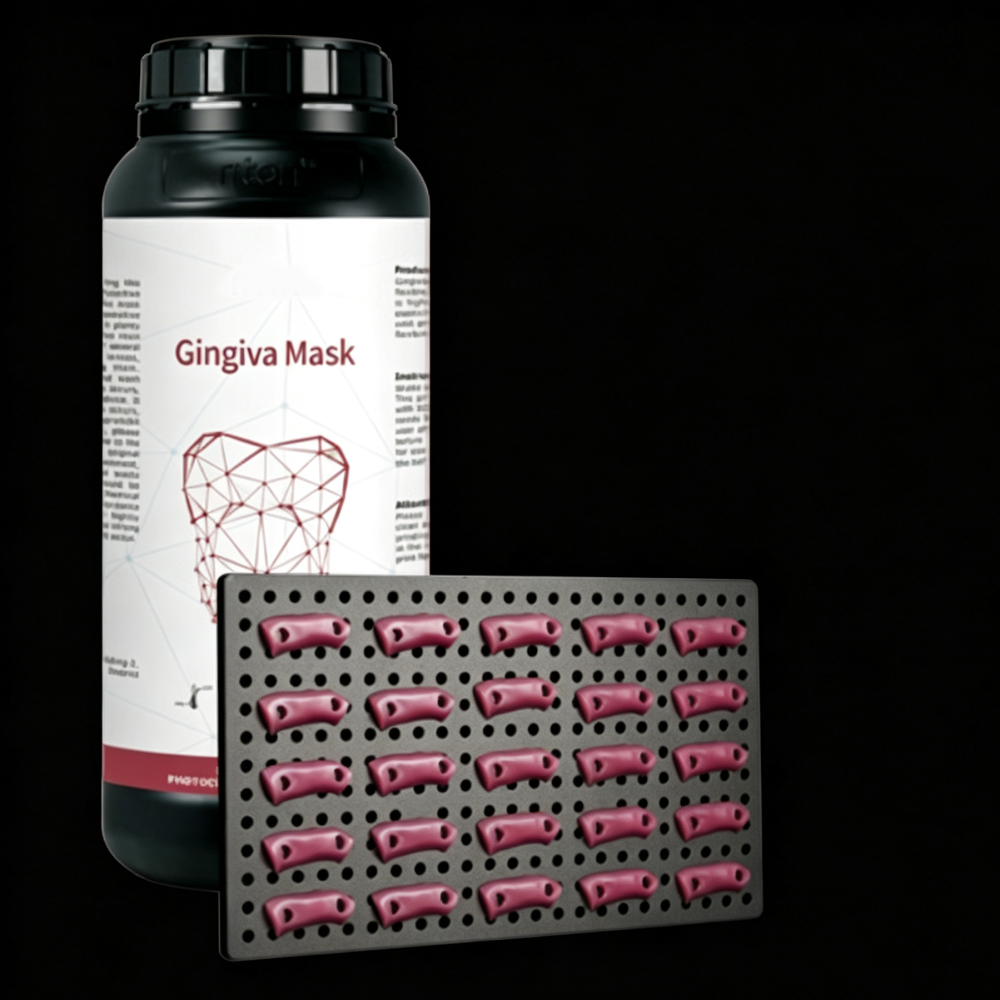 Dental Gingiva Mask Photopolymer Resin High Flexibility Tear Resistant Pink 3D Printing Material Low Irritation
