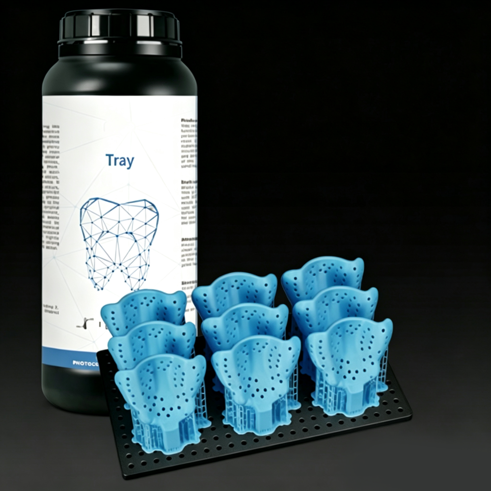 Blue Dental Tray Photopolymer Resin – Low Viscosity, Biocompatible  Fast Curing Custom Impression Trays