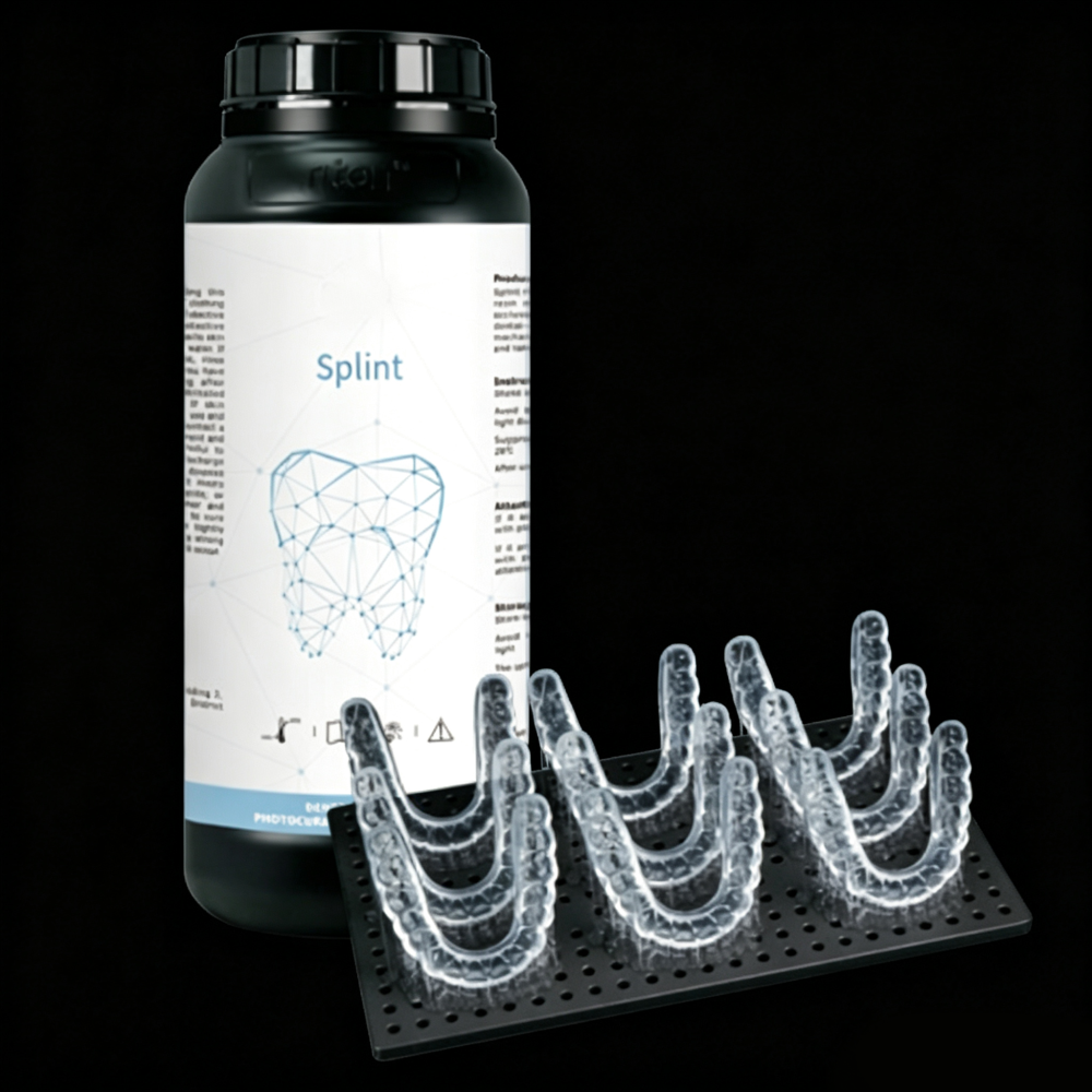 Transparent Dental Photopolymer Resin for 3D Printing Flexible Splints & Night Guards – Shape Memory Biocompatible & Wear-Resistant