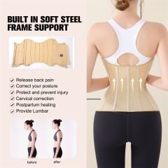 Professional Colombian Girdle Manufacturer: Custom Private Label Shapewear, 9 Steel Bones, Dual-Closure System (Full OEM Services),Misthin Factory,Custom logo Waist Trainer Corset Colombian Girdles Women Body Shaper Vendors Wholesale High Quality Tummy Wrap Waist Trainer