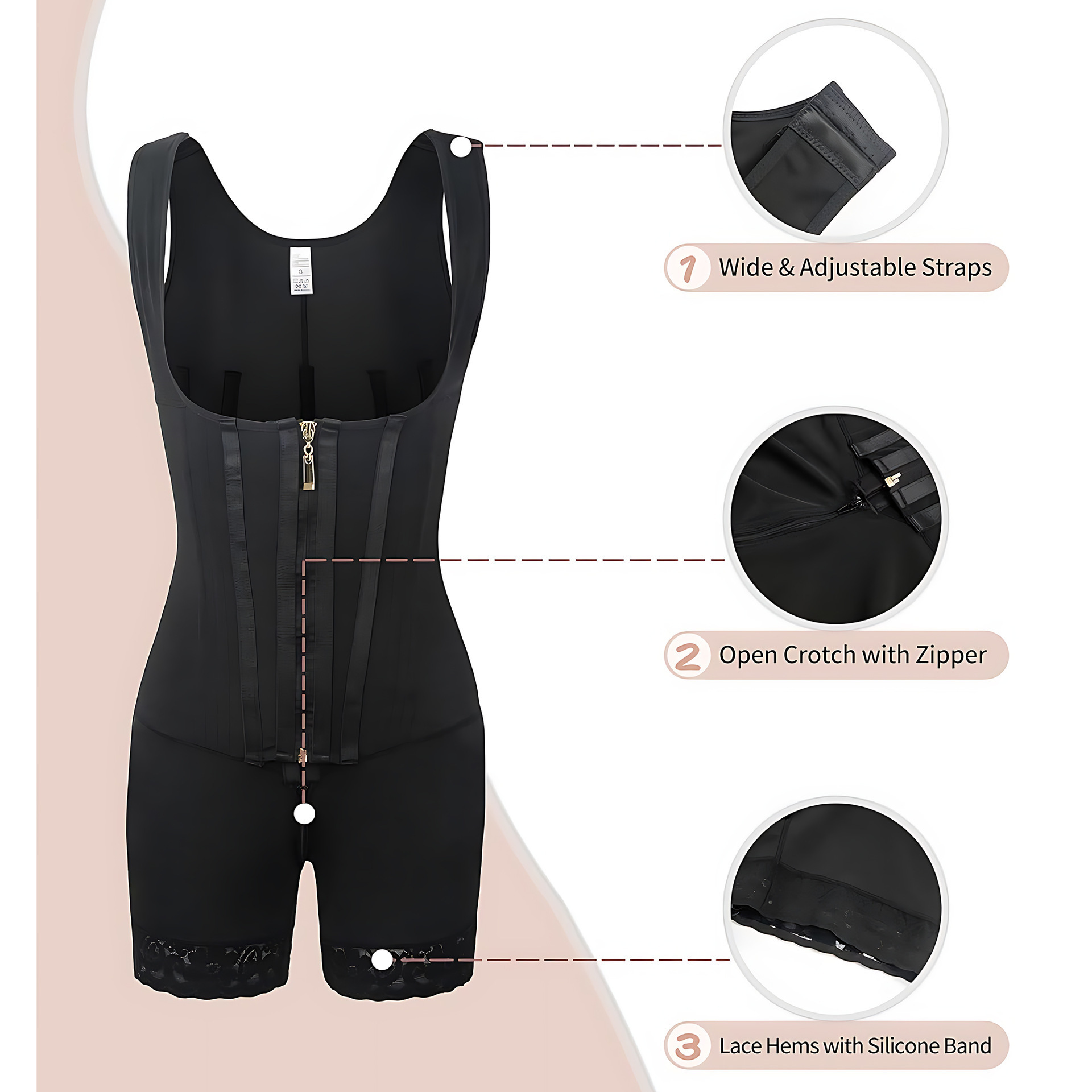 Wholesale Post - Surgery Compression BBL Butt Lifter Bodysuit - Nylon/Spandex 83/17, Grade 2 Pressure, ISO Certified, OEM/ODM,Misthin Factory,Wholesale Post - Surgery Compression BBL Butt Lifter Bodysuit - Nylon/Spandex 83/17, Grade 2 Pressure, ISO Certified, OEM/ODM