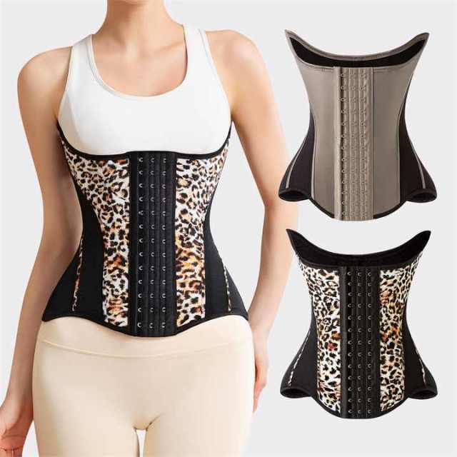 MISTHIN Leopard Print Waist Trainer for Women – Premium Slimming Body Shaper Sheath, Custom Short Torso Design from Colombia,Misthin Factory,MISTHIN Leopard Print Waist Trainer for Women – Premium Slimming Body Shaper Sheath, Custom Short Torso Design from Colombia