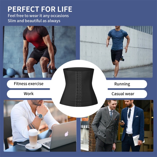 MISTHIN Patented Men's Sauna Waist Trainer | Professional Sweat-Enhancing Gym Girdle with Adjustable Straps (Wholesale/OEM),Misthin Factory,Men Gym Girdle Weight Loss Fitness Sauna Waist Trainer Colombia Body Shaper Corset Sweat Belt Waist Trainer With Straps