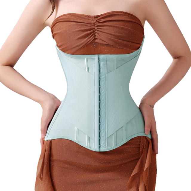 Custom Mint Green Tummy Control Waist Trainer - Nylon/Spandex 84/16, Grade 2 Pressure, ISO Certified, OEM/ODM,Misthin Factory,Custom Mint Green Tummy Control Waist Trainer - Nylon/Spandex 84/16, Grade 2 Pressure, ISO Certified, OEM/ODM