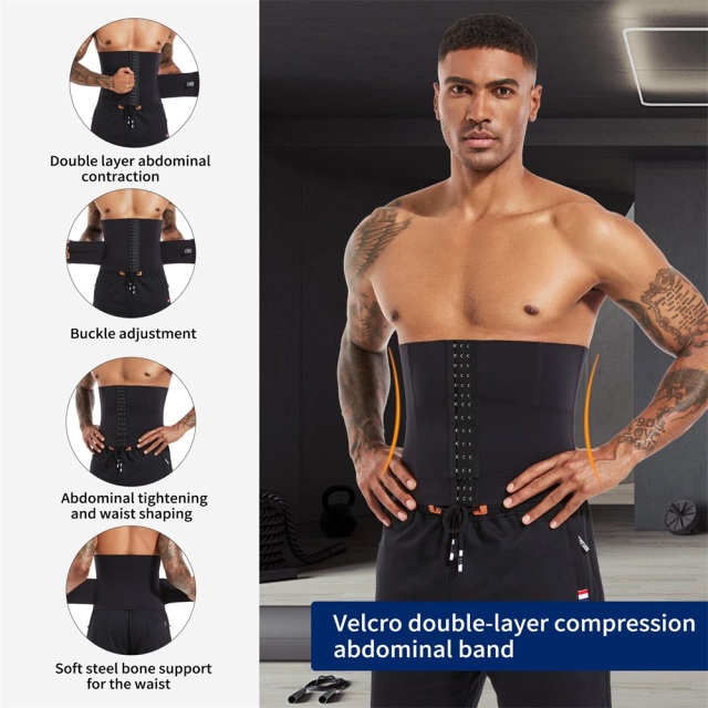 MISTHIN Patented Men's Sauna Waist Trainer | Professional Sweat-Enhancing Gym Girdle with Adjustable Straps (Wholesale/OEM),Misthin Factory,Men Gym Girdle Weight Loss Fitness Sauna Waist Trainer Colombia Body Shaper Corset Sweat Belt Waist Trainer With Straps