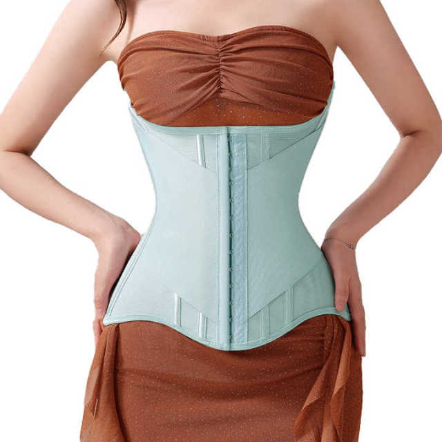 Custom Mint Green Tummy Control Waist Trainer - Nylon/Spandex 84/16, Grade 2 Pressure, ISO Certified, OEM/ODM,Misthin Factory,Custom Mint Green Tummy Control Waist Trainer - Nylon/Spandex 84/16, Grade 2 Pressure, ISO Certified, OEM/ODM